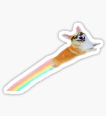 Rainbow Corgi Sticker