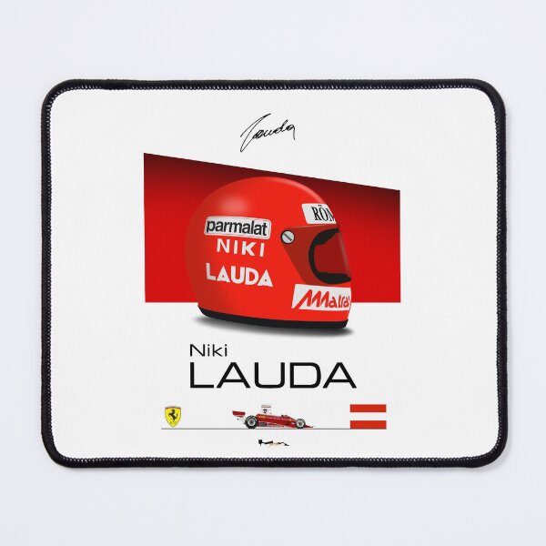 Item preview, Niki Lauda 1975 312T - Front Helmet and car Print designed and sold by JageOwen.