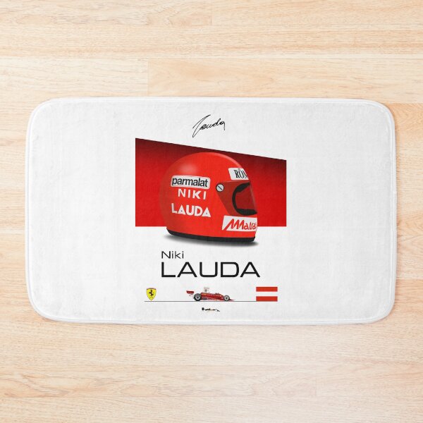 Item preview, Niki Lauda 1975 312T - Front Helmet and car Print designed and sold by JageOwen.