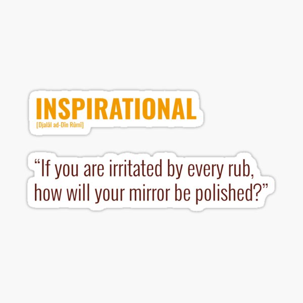 Item preview, Djalâl ad Dîn Rûmî, Insprational Quotes designed and sold by Studio TANFF.