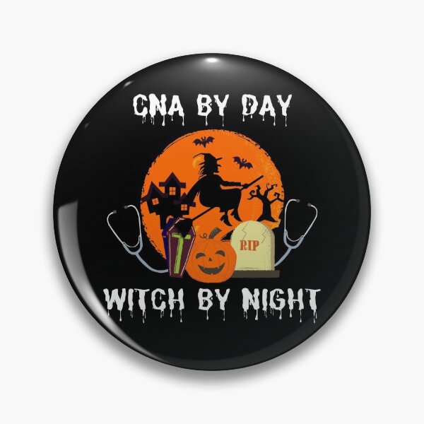 Item preview, CNA Nurse By Day Witch By Night - NURSING HALLOWEEN COSTUME  designed and sold by Merchlux.