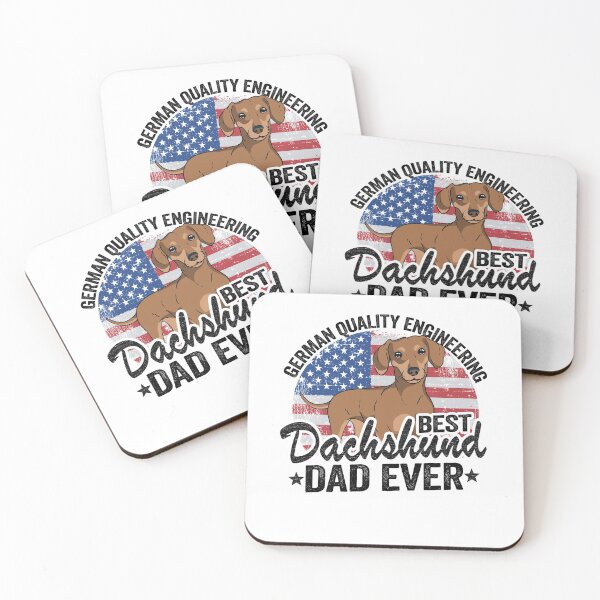 Item preview, German Quality Engineering Best Dachshund Dad Ever Funny Dachshund designed and sold by Stronzi.