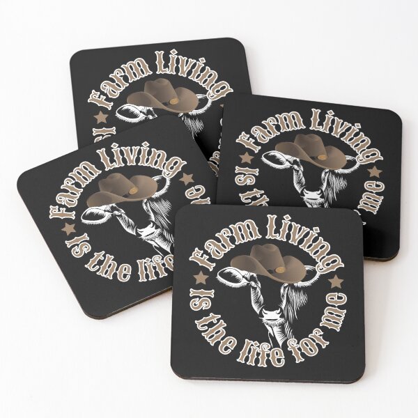 Item preview, Farm living is the life for me - cow in brown hat designed and sold by hasbeenz.