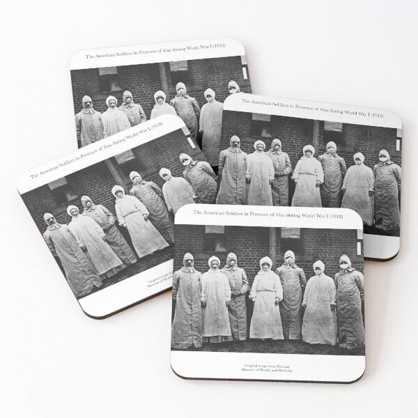 Item preview, The American Soldiers in Presence of Gas during World War · Vintage soldiers image designed and sold by FrostMintStudio.
