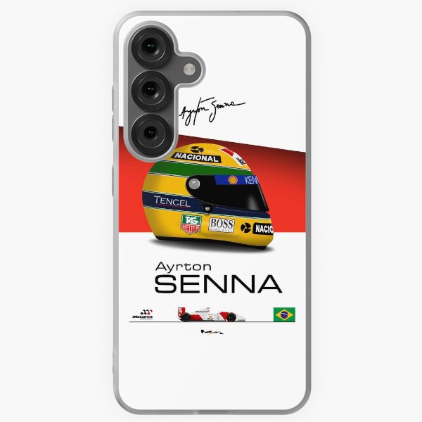 Item preview, Ayrton Senna - 1993 - MP4/8 Helmet and car Print designed and sold by JageOwen.