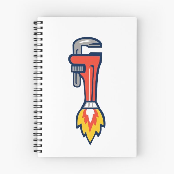 Item preview, Pipe Wrench Rocket Booster Side Retro designed and sold by patrimonio.