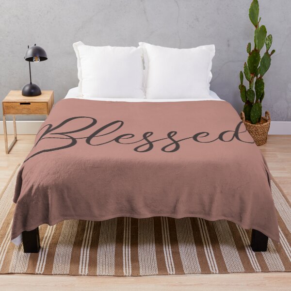Item preview, Blessed- Nude Pink Thanksgiving Home Decor designed and sold by thelustrous.