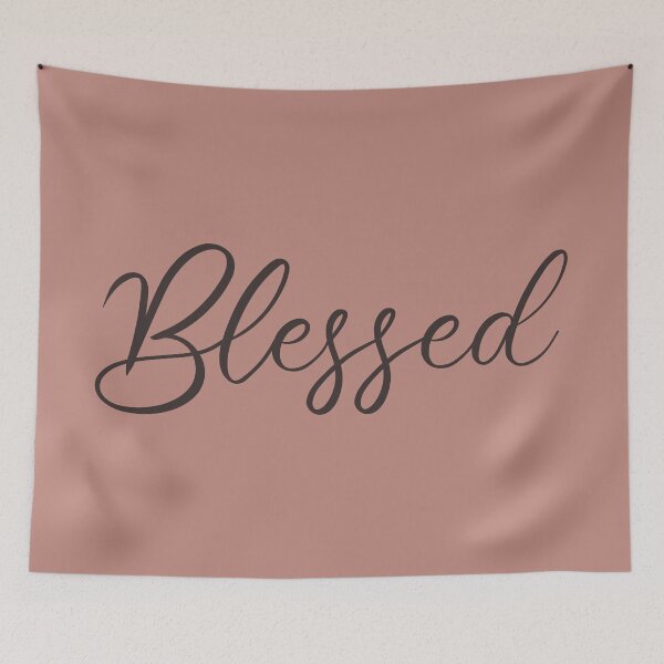 Item preview, Blessed- Nude Pink Thanksgiving Home Decor  designed and sold by thelustrous.