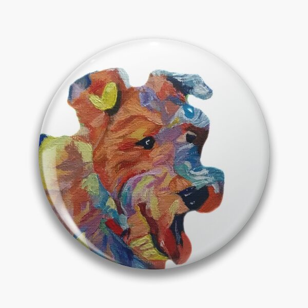 Item preview, Colourful Wire Fox Terrier Dog designed and sold by LornaBowdenART.