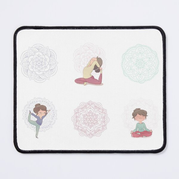 Item preview, Yoga Girl - Mandalas and Asanas designed and sold by Rita Cuppari.