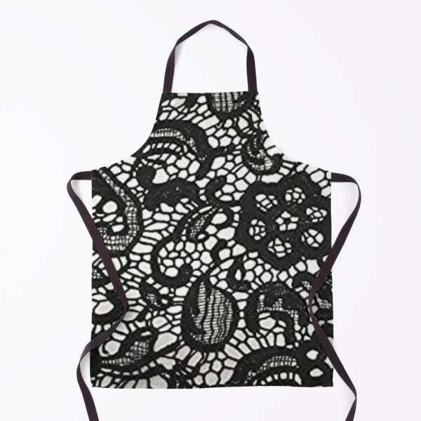 Item preview, Unique Black Lace white background pattern designed and sold by Poetic4Passion.