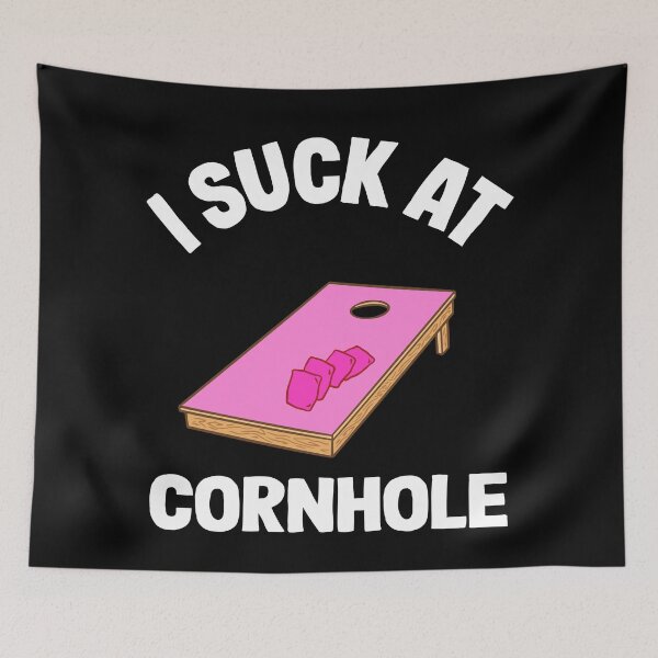 Item preview, I Suck At Cornhole Loser Sarcastic Joke Pink Corn Hole Board designed and sold by Stronzi.