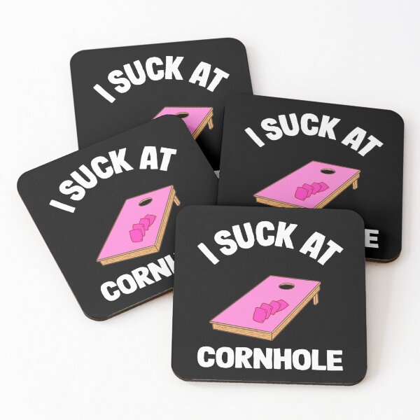 Item preview, I Suck At Cornhole Loser Sarcastic Joke Pink Corn Hole Board designed and sold by Stronzi.