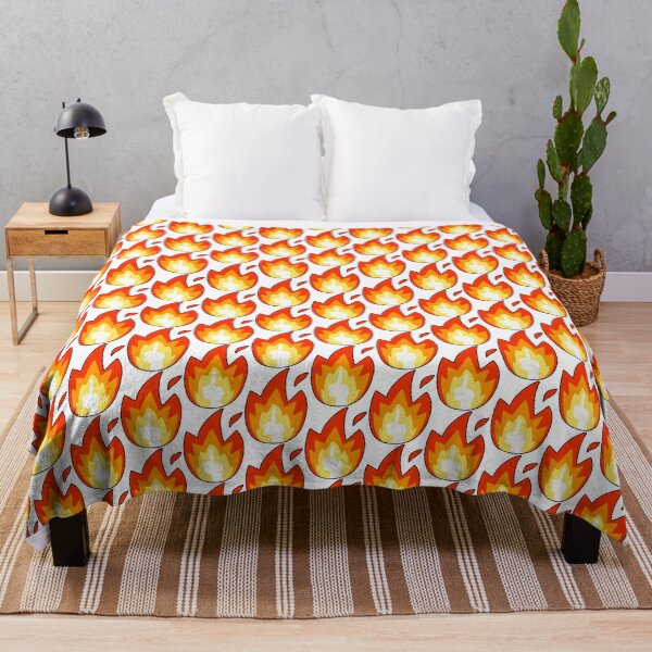 fire finger emoji Throw Blanket