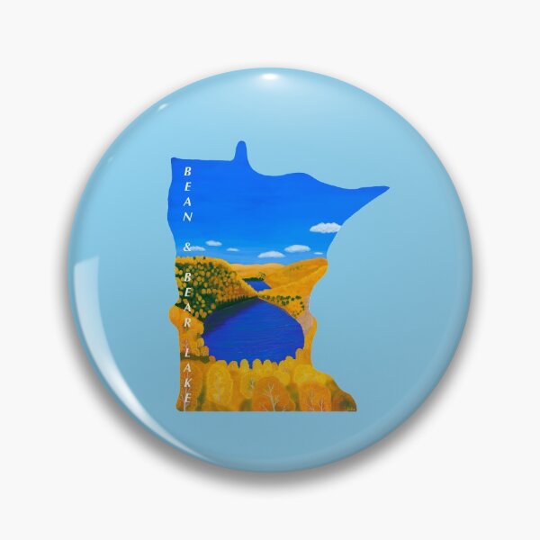 Artikelvorschau, Bean & Bear Lakes – Superior Wanderweg Minnesota – babyblau entworfen und verkauft von EcoElsa.