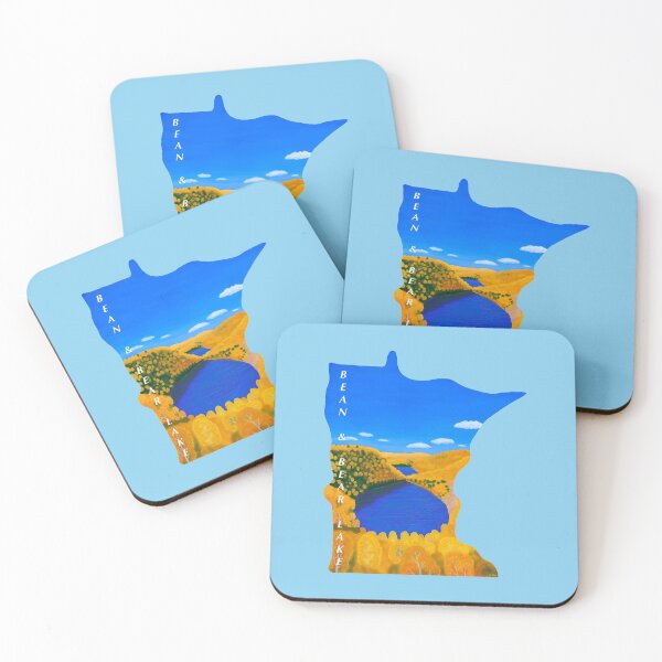 Item preview, Bean & Bear Lakes - Superior Hiking Trail Minnesota - baby blue designed and sold by EcoElsa.
