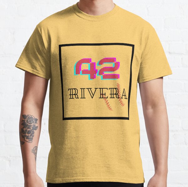 Custom Mariano Rivera Number 42 (black) T-shirt By Redberries