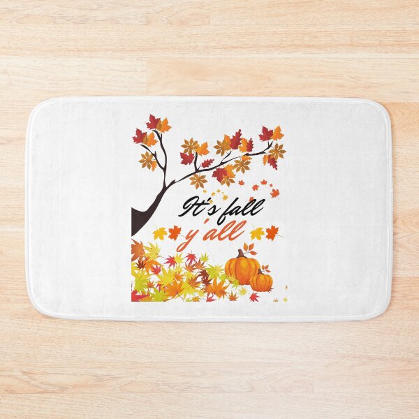 Item preview, Copy of it's fall y'all funny autumn tree with falling leaves harvest pumpkin and squirrels  designed and sold by mydreamcatcher.