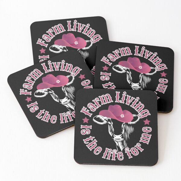 Item preview, Farm living is the life for me - cow in pink hat designed and sold by hasbeenz.