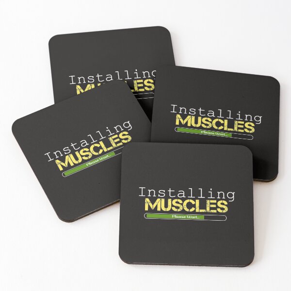 Item preview, Installer des muscles, veuillez patienter Gym drôle, mots inspirants et motivants, cadeau de citati designed and sold by HortonHarmon17.