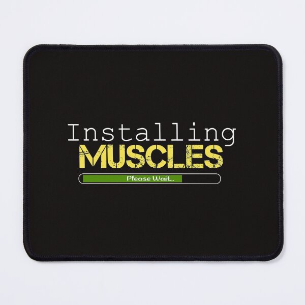 Item preview, Installer des muscles, veuillez patienter Gym drôle, mots inspirants et motivants, cadeau de citati designed and sold by HortonHarmon17.