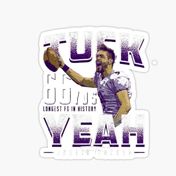 Best record justin tucker Sticker for Sale by DavisD99