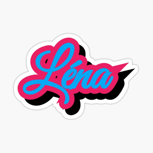 "My name is Lena" Sticker for Sale by Aliibnouhassan | Redbubble