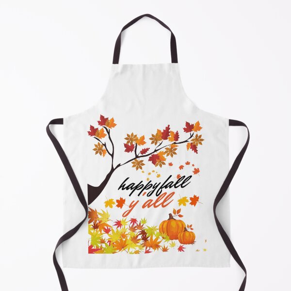 Item preview, happy fall y'all funny autumn tree with falling leaves harvest pumpkin and squirrels  designed and sold by mydreamcatcher.