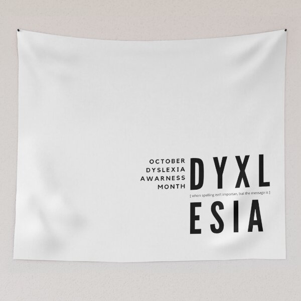 Item preview, October dyslexia awareness month designed and sold by Lillieoandco.