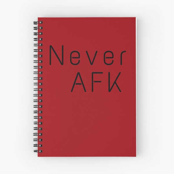 Item preview, Never AFK - Gamer life design designed and sold by Witfulwisdom.