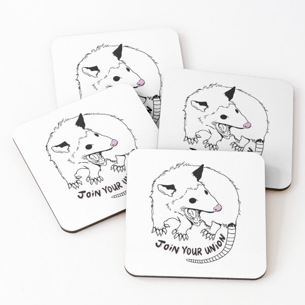 Item preview, JOIN YOUR UNION POSSUM ART designed and sold by Tricia Robinson.
