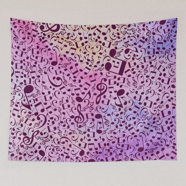 Item preview, Diseño de notas musicales moradas designed and sold by Sun-Blessed.