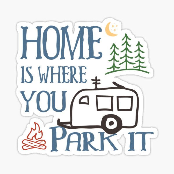 RV Camping Home Sticker