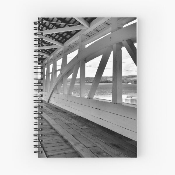 Item preview, Spectacular View From Osterburg-Bowser's Covered Bridge Black And White designed and sold by LisaWootenPhoto.