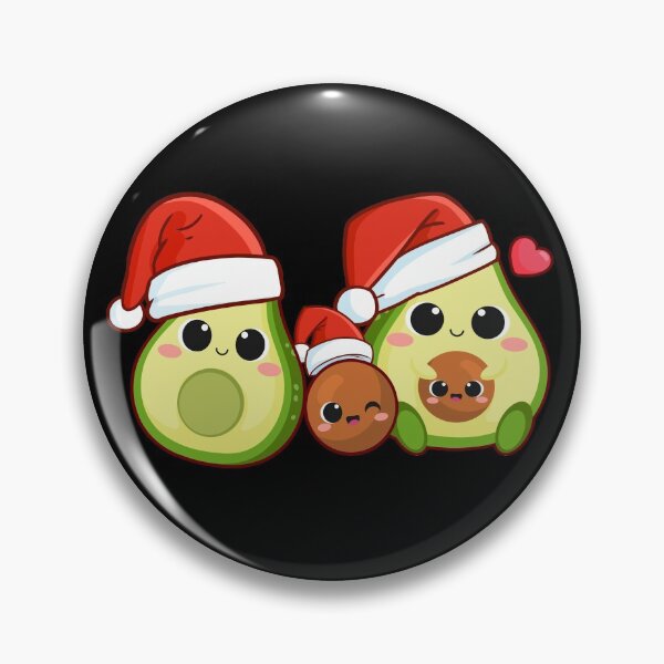 Item preview, Kawaii Christmas Avocado designed and sold by YueHeng Creates ⭐⭐⭐⭐⭐.