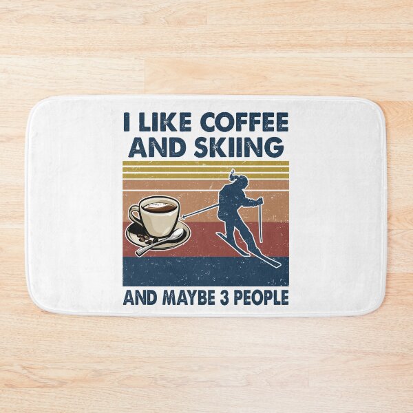 Item preview, I like coffee and Skiing and maybe 3 people designed and sold by tuyetnhung98.
