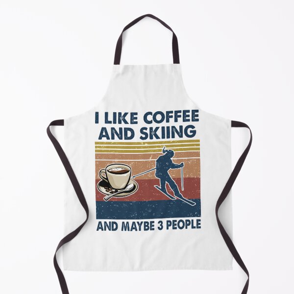 Item preview, I like coffee and Skiing and maybe 3 people designed and sold by tuyetnhung98.