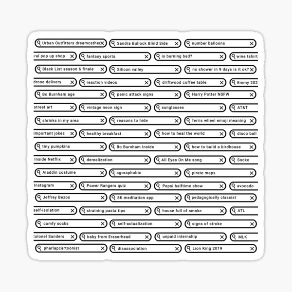 Searching Inside - no embroidery version Sticker