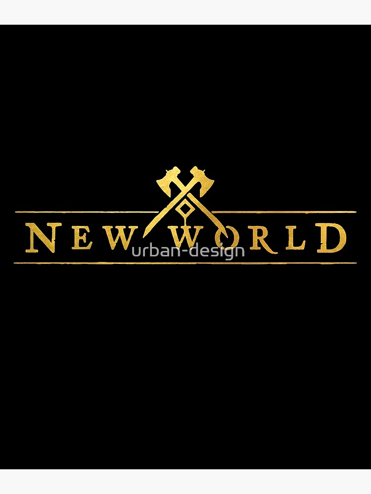 new-world-logo-poster-for-sale-by-urban-design-redbubble