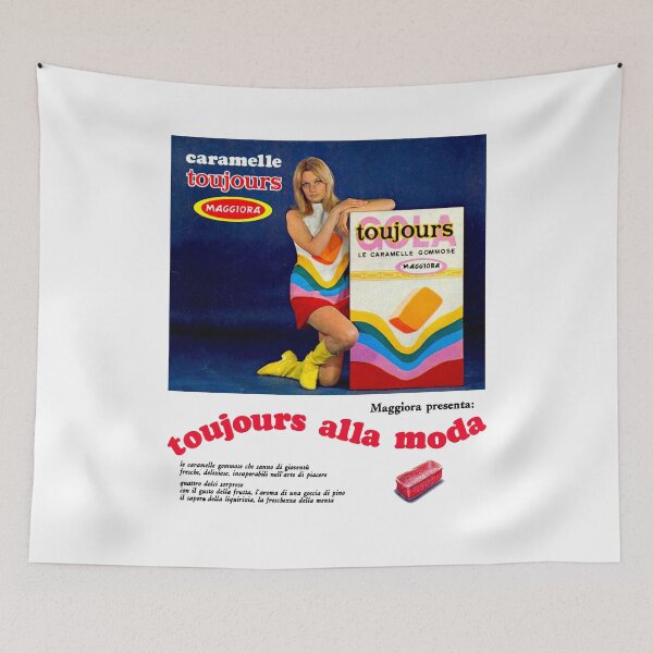Item preview, CARAMELLE TOUJOURS - ITALIAN SWEETS ADVERT designed and sold by ThrowbackAds.