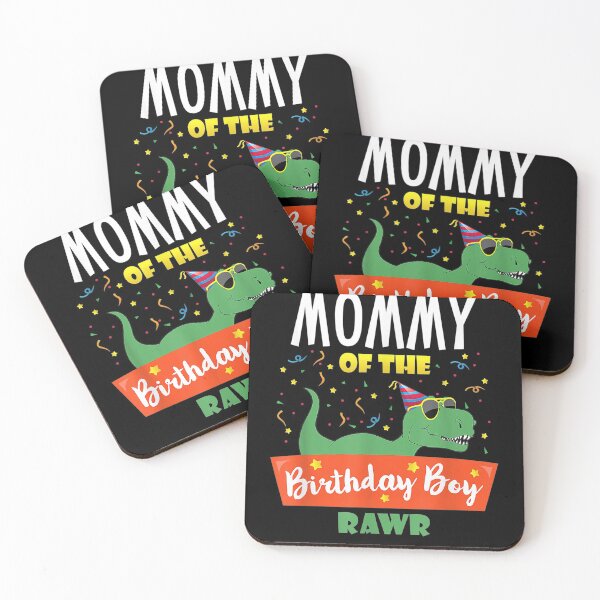 Item preview, Mommy of the Birthday Boy Dinosaur Raptor Funny designed and sold by SemajshiMaah.