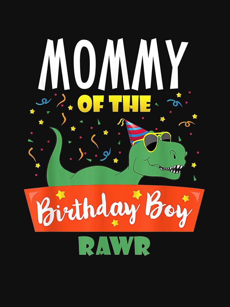 Mommy of the Birthday Boy Dinosaur Raptor Essential T-Shirt