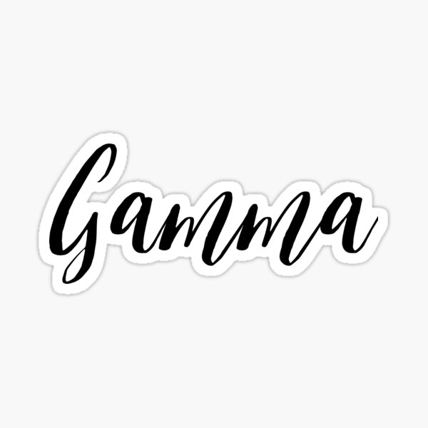 gamma Sticker