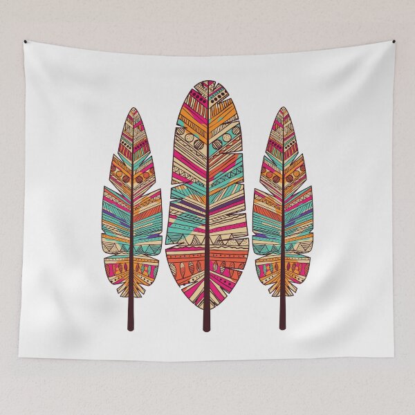 Item preview, Plumas Diseño Rústico Bohemio Colorido designed and sold by JellyBeenzz.