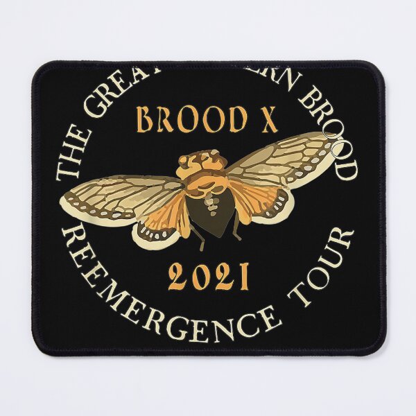 Item preview, 2ided Print Great Eastern Brood X Cicada 2021 Concert designed and sold by SemajshiMaah.