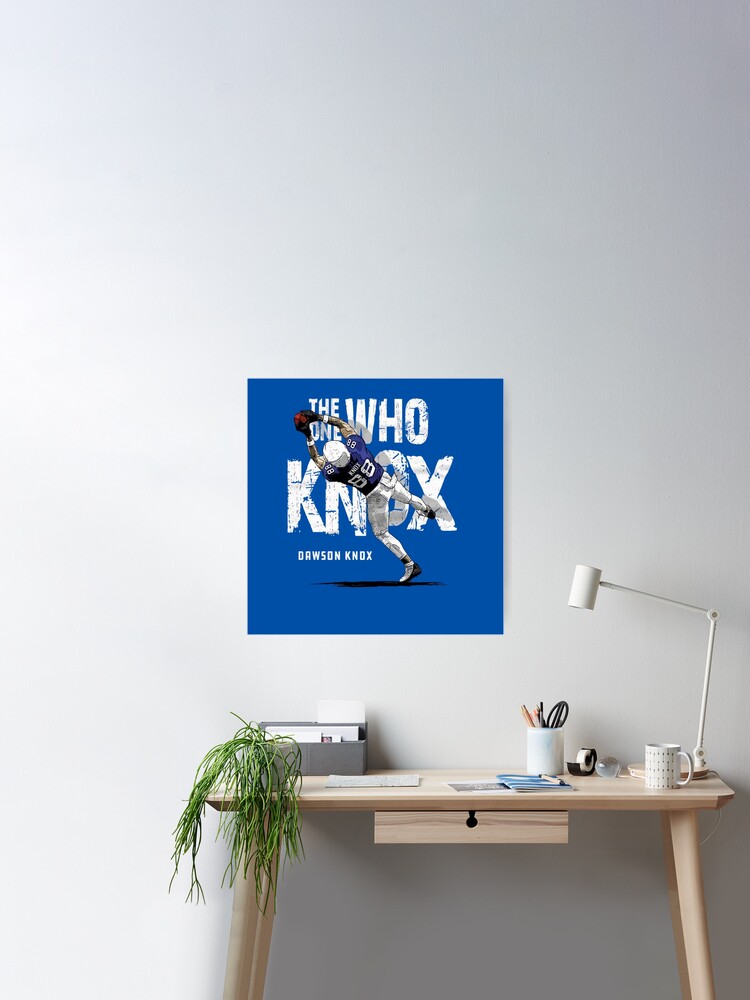 Dawson Knox football Paper Poster Bills 5 - Dawson Knox - Sticker