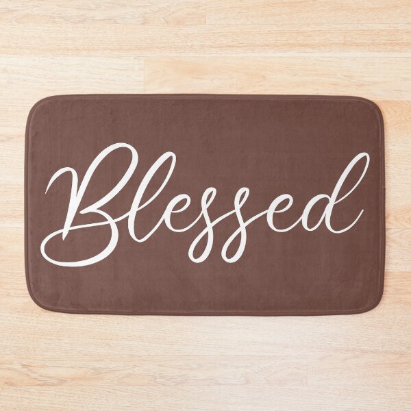 Item preview, Blessed - Root Beer Color Thanksgiving Home Decor - Brown Fall Decor designed and sold by thelustrous.