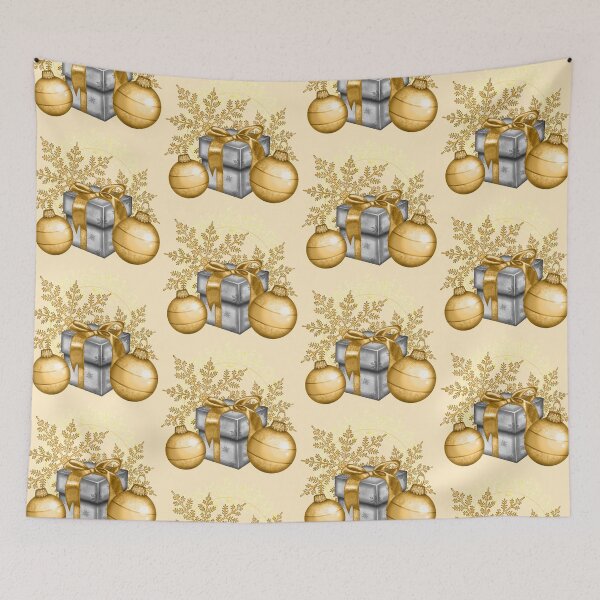 Item preview, Gift with Gold Christmas Balls designed and sold by DeneboArt.