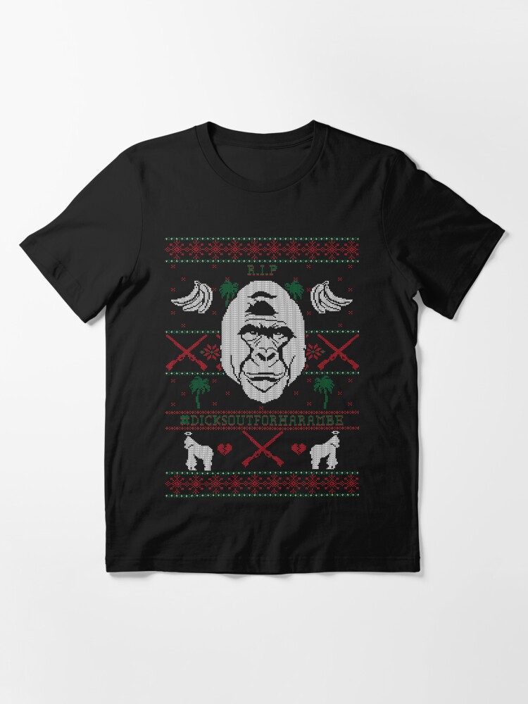 harambe ugly christmas sweater