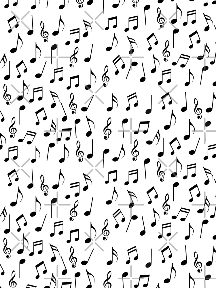 Music Notes Pattern by Intr0vertLife